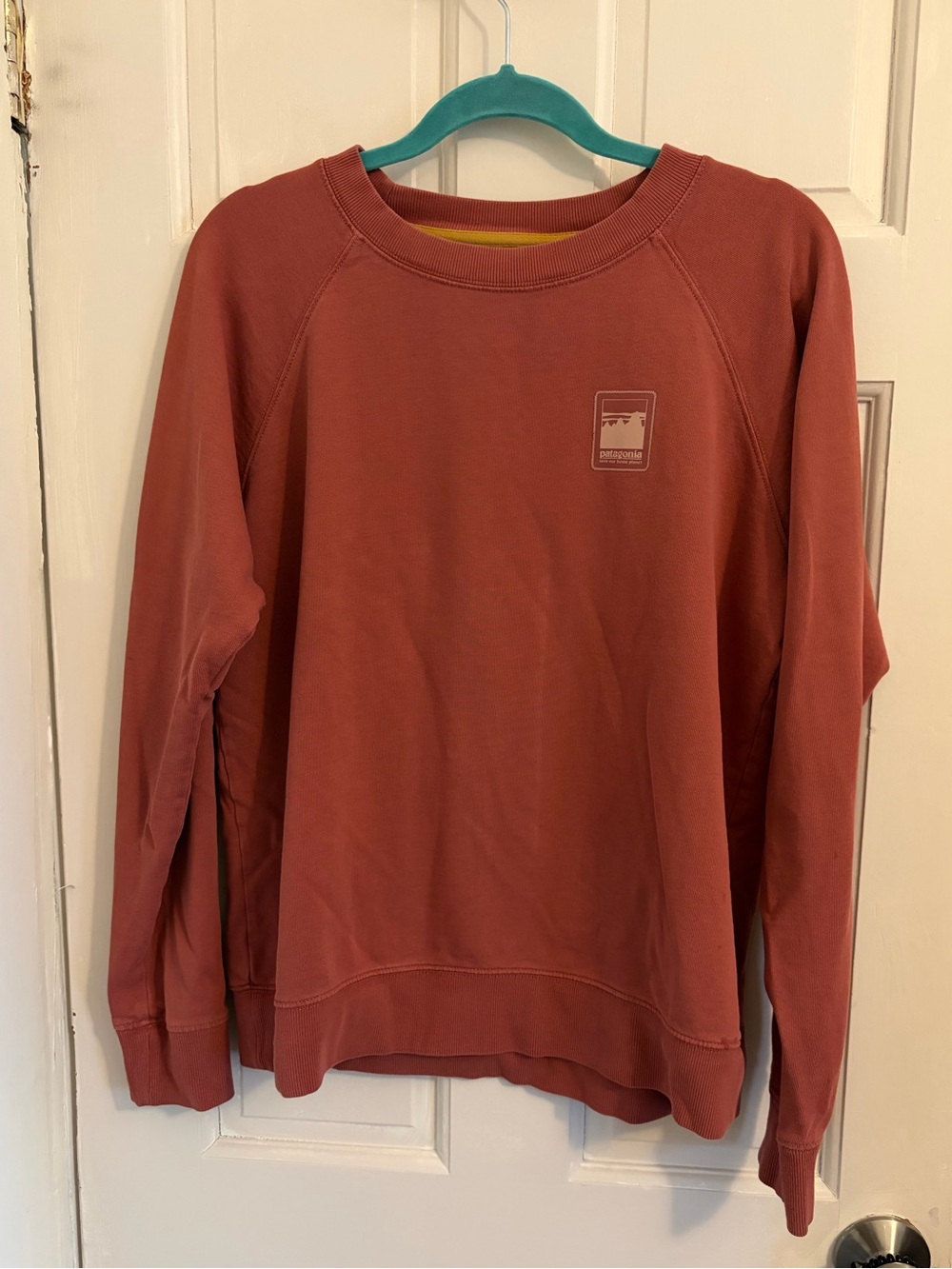 Patagonia Women's Alpine Icon Crew Sweatshirt 100% organic cotton rosehip Size L